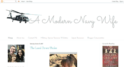 Desktop Screenshot of amodernnavywife.com